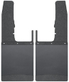 Picture of Husky Liners 09-16 Dodge Ram 1500-2500-3500 12in W Black Top & Weight Kick Back Front Mud Flaps