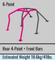 Picture of Cusco Roll Cage 6 Points w- Harness Bar 2016+ Mazda Miata ND5RC - Chromoly S-O - No Cancel
