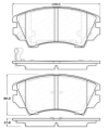 Picture of StopTech Performance Front Brake Pads 11-16 Chevy Caprice