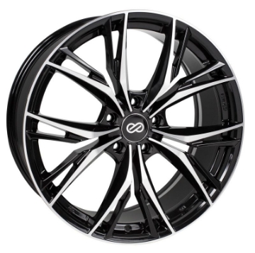 Picture of Enkei ONX 17x7-5 45mm Offset 5x100 Bolt Pattern 72-6 Bore Dia Black Machined Wheel