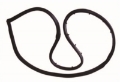 Picture of Omix Full Door Seal Right 76-95 Jeep CJ and Wrangler