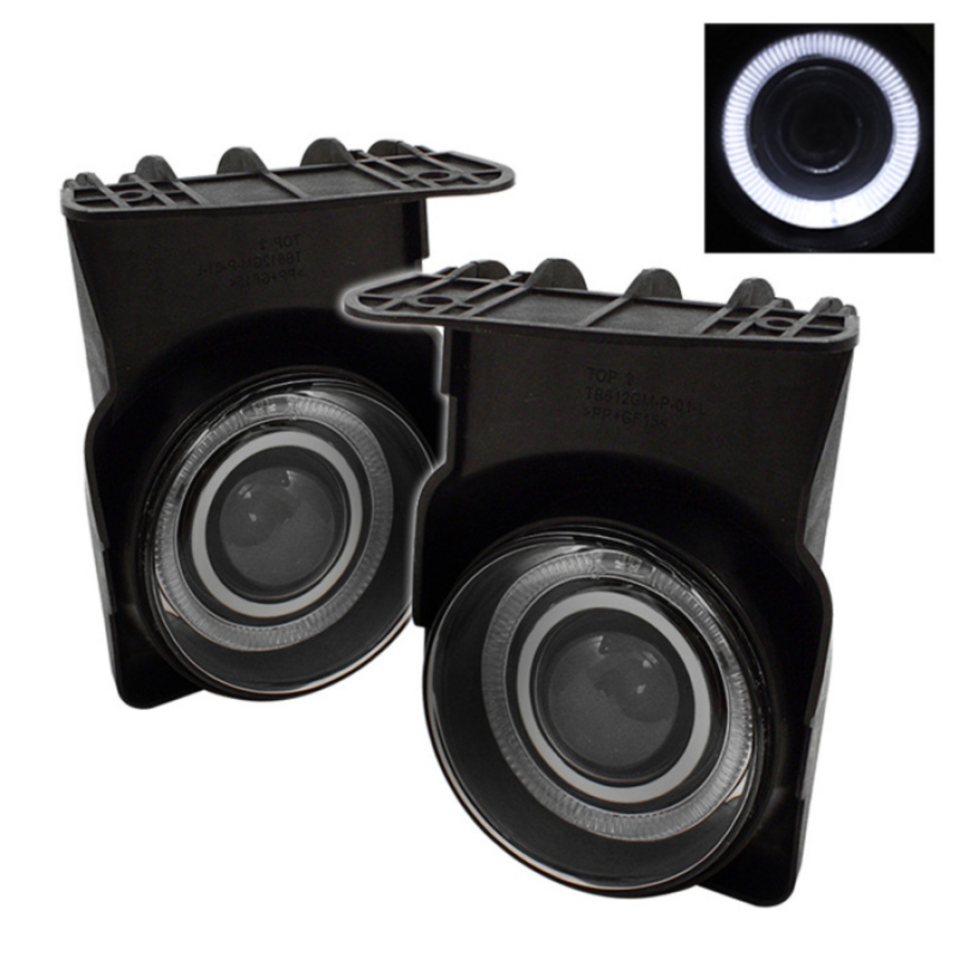 Picture of Spyder GMC Sierra 1500 03-06-1500HD 03-06 Halo Projector Fog Lights w-swch Smke FL-P-GS03-HL-SM