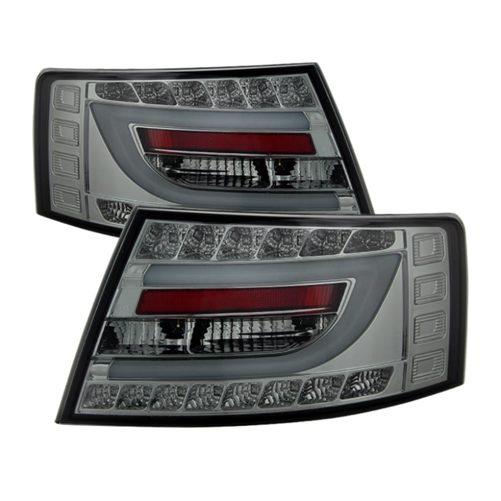 Picture of Spyder Audi A6 05-08 4Dr Sedan Only Light Bar LED Tail Lights Smke ALT-YD-AA605V2-LBLED-SM