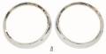 Picture of Omix Headlight Bezel Set Chrome 72-86 Jeep CJ Models