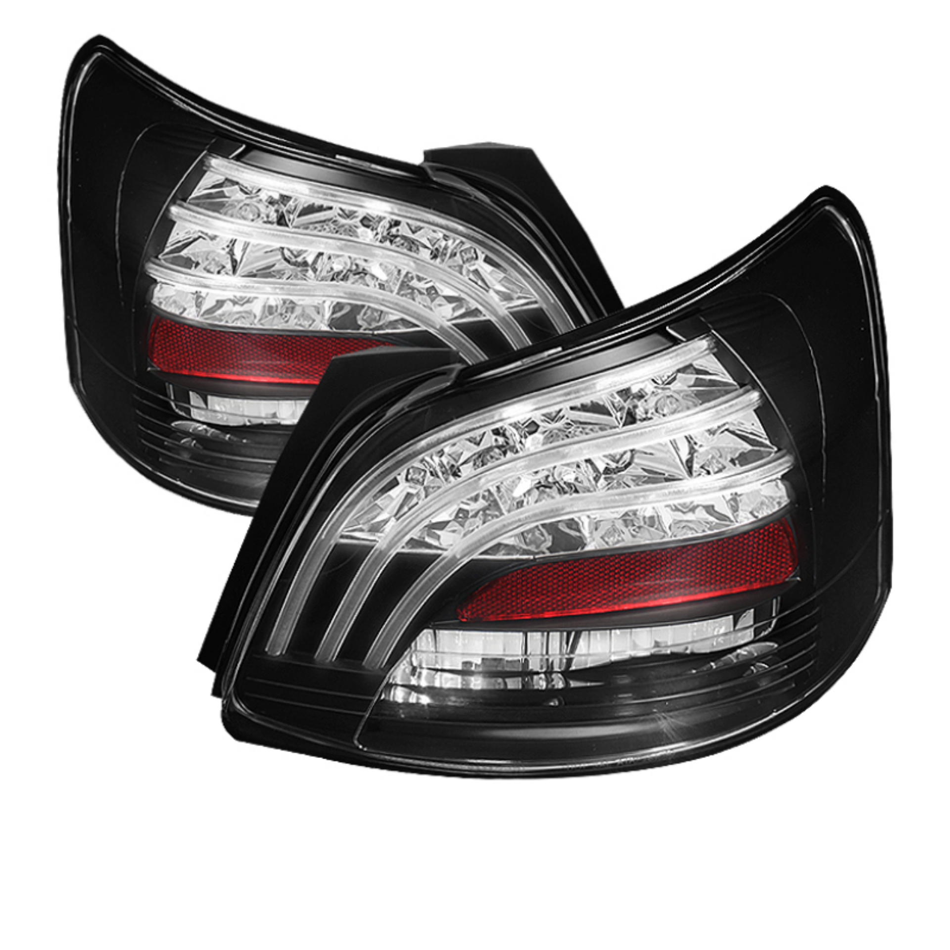 Picture of Spyder Toyota Yaris 07-09 4Dr LED Tail Lights Blk ALT-YD-TYA074D-LED-BK