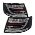 Picture of Spyder Audi A6 05-08 4Dr Sedan not fit Quattro Light Bar LED Tail Lights Blk ALT-YD-AA605-LBLED-BK