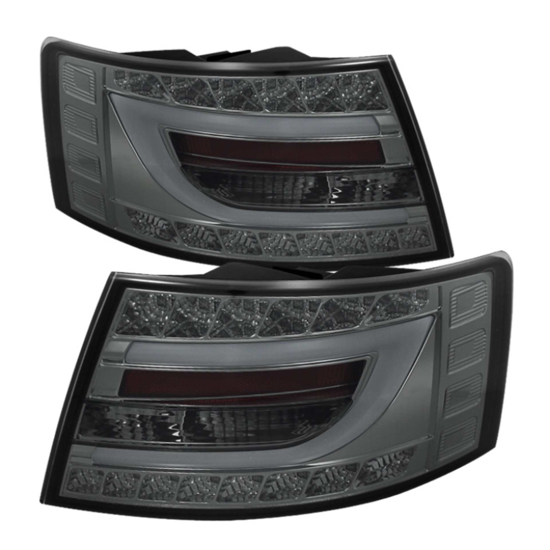 Picture of Spyder Audi A6 05-08 4Dr Sedan Light Bar LED Tail Lights Smke ALT-YD-AA605-LBLED-SM