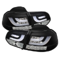 Picture of Spyder Volkswagen Golf-GTI 10-13 G2 Type With Light Bar LED Tail Lights Black ALT-YD-VG10-LED-G2-BK