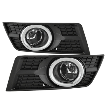 Picture of Spyder Cadillac SRX 2010-2015 OEM Style Fog Lights W-Universal Switch Clear FL-CASRX10-C