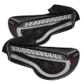 Picture of Spyder Scion FRS 12-14-Subaru BRZ 12-14 Light Bar LED Tail Lights Black ALT-YD-SFRS12-LBLED-BK