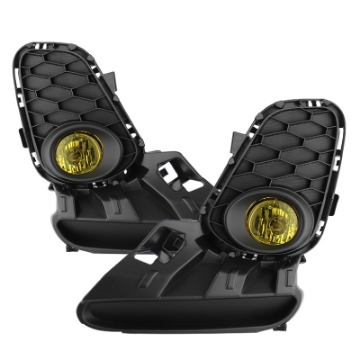 Picture of Spyder Mazda 3 2012-2013 4Dr-5Dr OEM Fog Lights w-Switch Yellow FL-MAZDA32013-Y