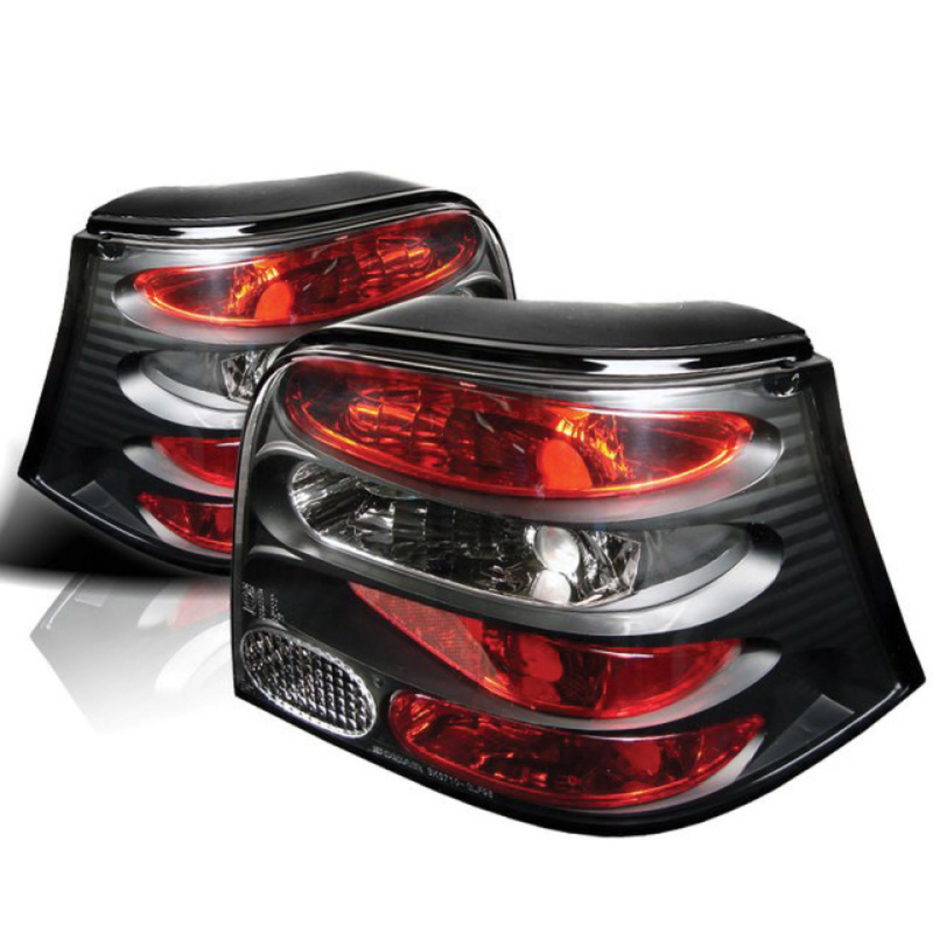 Picture of Spyder Volkswagen Golf 99-04 Euro Style Tail Lights Black ALT-YD-VG99-BK
