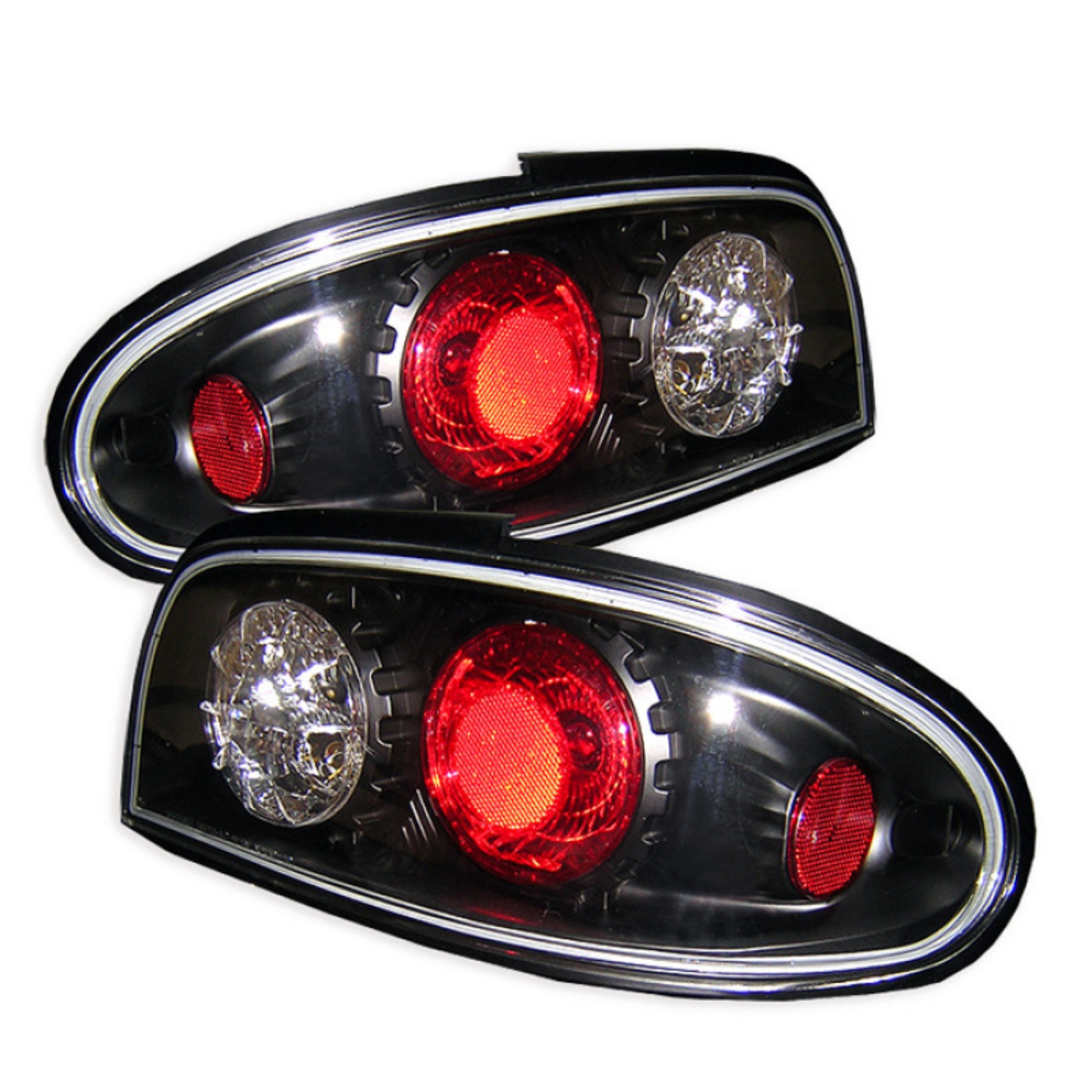 Picture of Spyder Nissan Altima 93-97 Euro Style Tail Lights Black ALT-YD-NA93-BK