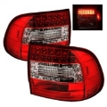 Picture of Spyder Porsche Cayenne 03-07 LED Tail Lights Red Clear ALT-YD-PCAY03-LED-RC