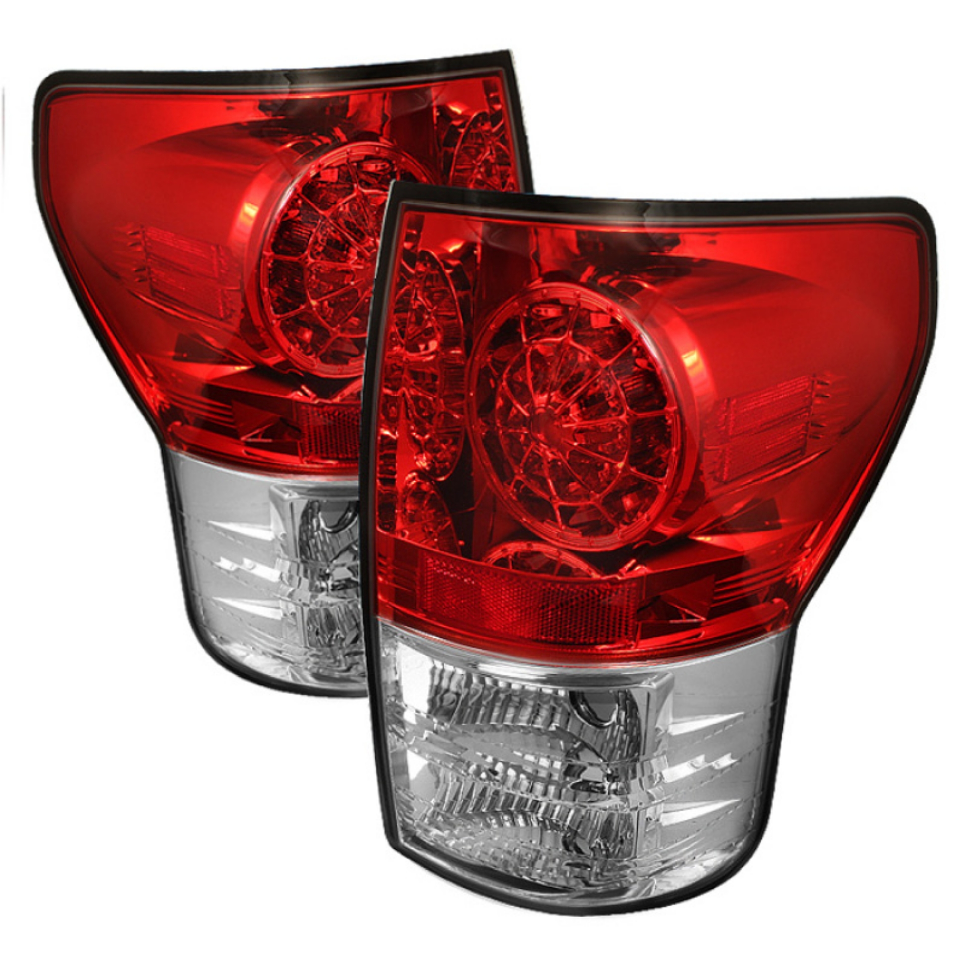 Picture of Spyder Toyota Tundra 07-13 LED Tail lights Red Clear ALT-YD-TTU07-LED-RC
