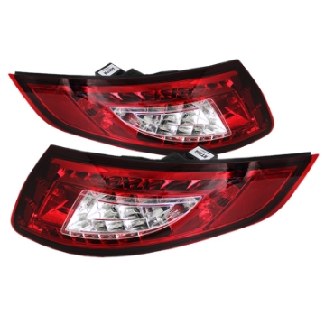Picture of Spyder Porsche 997 05-08 LED Tail Lights Red Clear ALT-YD-P99705-LED-RC