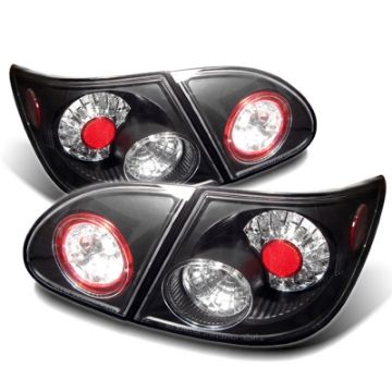 Picture of Spyder Toyota Corolla 03-08 LED Tail Lights Black ALT-YD-TC03-LED-BK