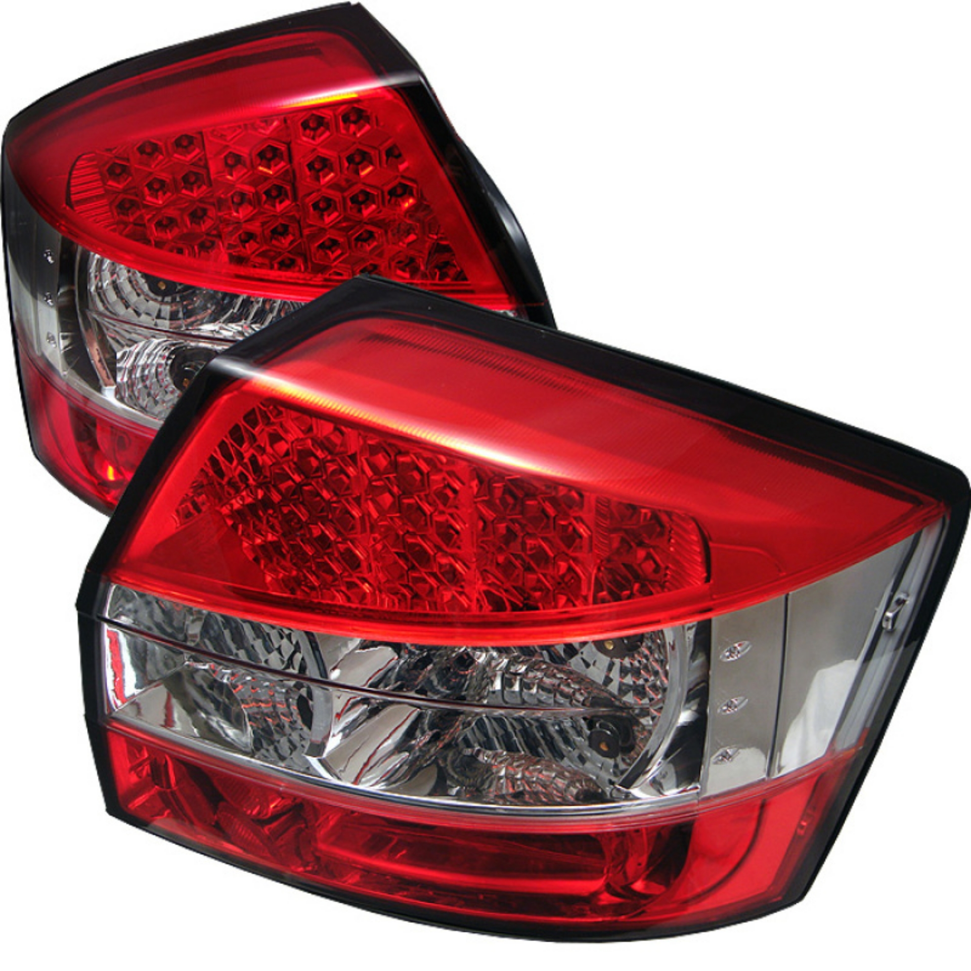 Picture of Spyder Audi A4 02-05 LED Tail Lights Red Clear ALT-YD-AA402-LED-RC