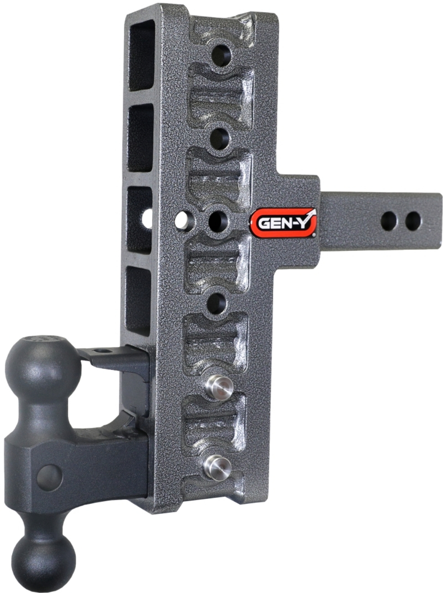 Picture of Gen-Y Mega Duty 2in Shank 7-5in Offset Drop 16K Hitch w-GH-051 Dual-Ball-GH-032 Pintle Lock