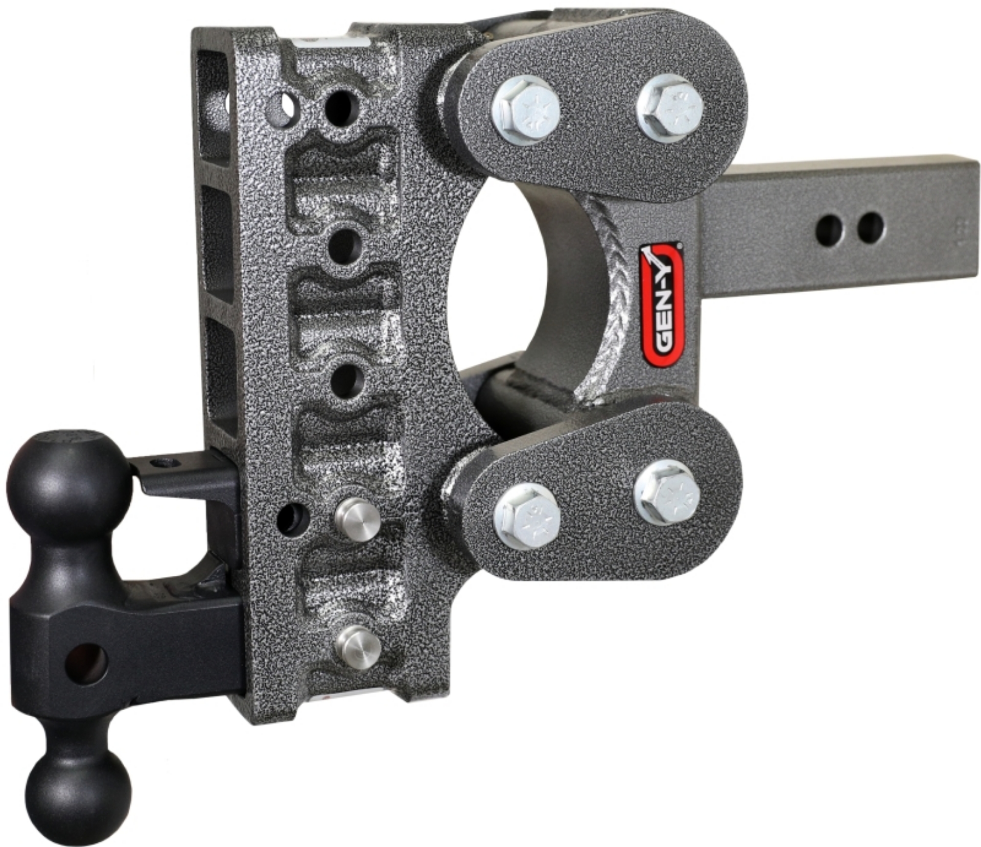 Picture of Gen-Y The Boss Torsion-Flex 2-5in Shank 7-5in Drop 16K Hitch w-GH-051 Dual-Ball-GH-032 Pintle Lock