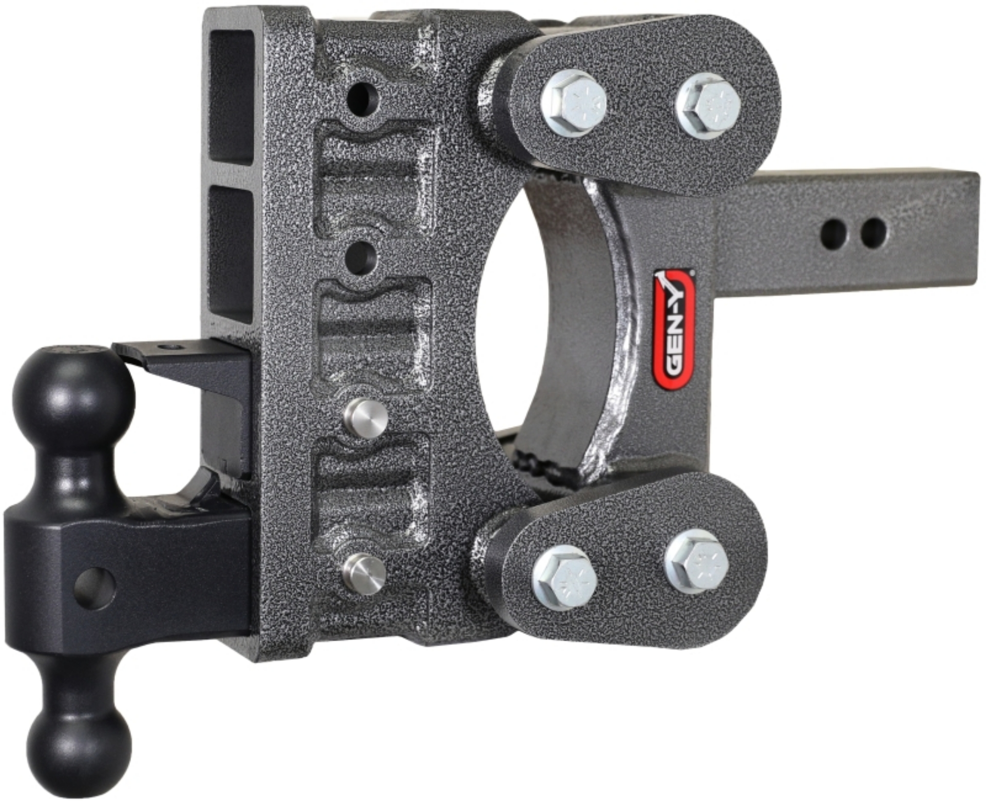 Picture of Gen-Y The Boss Torsion-Flex 2-5in Shank 6in Drop 21K Hitch w-GH-061 Dual-Ball-GH-062 Pintle Lock