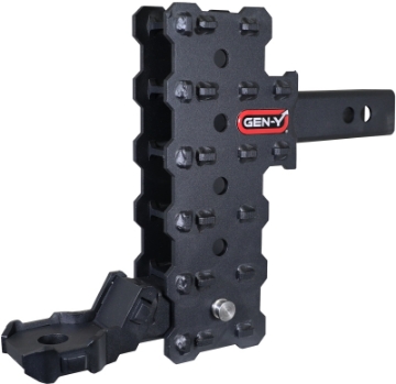 Picture of Gen-Y Phantom-X 2in Hollow Shank 7in Offset Drop 700lb TW 7K Hitch w-GH-13051X Platinum Ball Mount