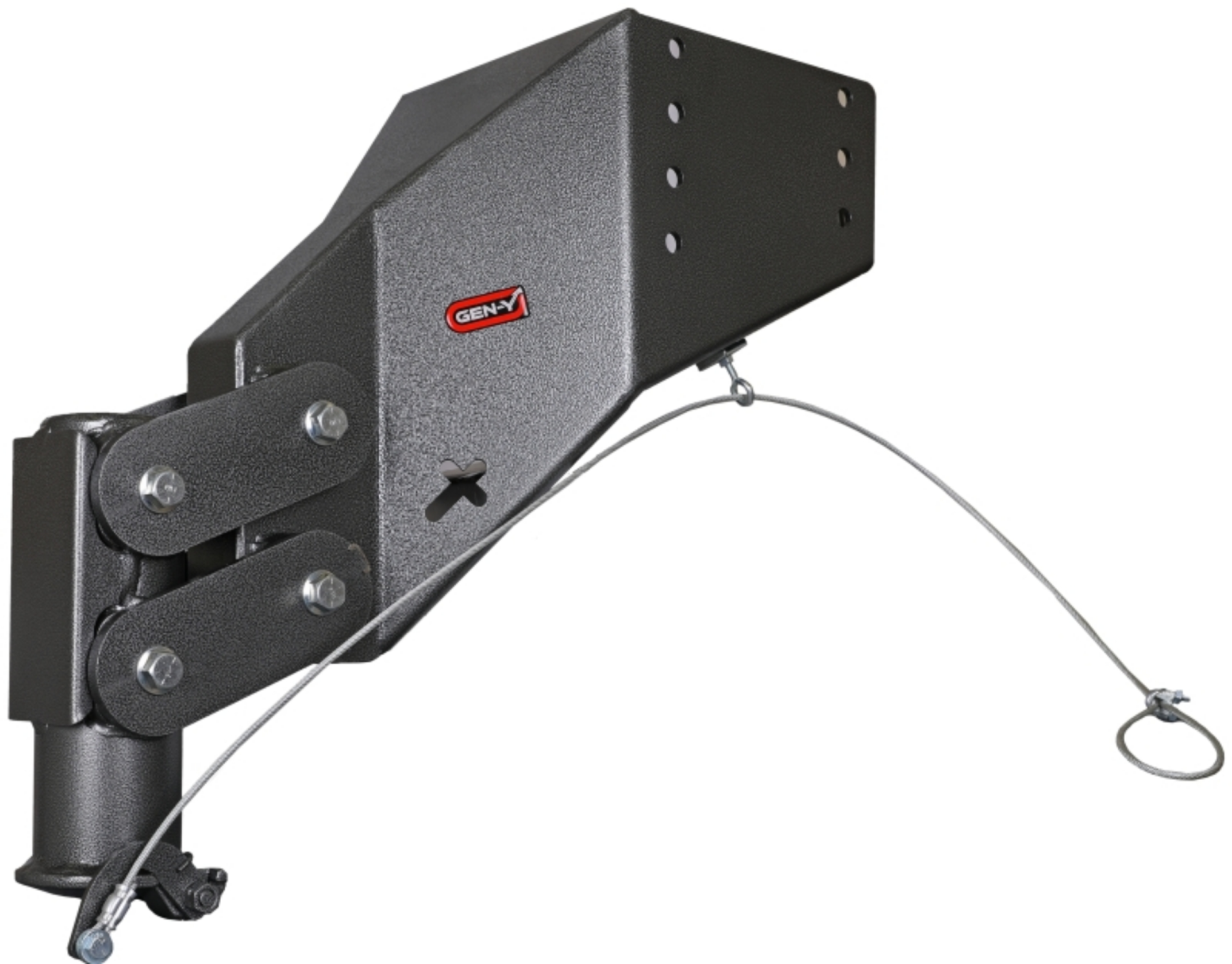 Picture of Gen-Y Executive Torsion-Flex Auto Rhino 5th Wheel Pin Box Rep w-Gooseneck 2-5-16in Coupler