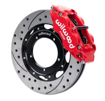 Picture of Wilwood 69-74 Porsche 911 Front Superlite Brake Kit 3in MT Drilled & Slotted Face - Red