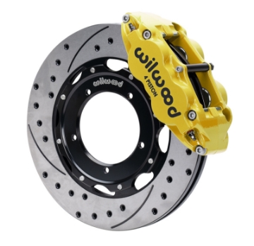 Picture of Wilwood 69-74 Porsche 911 Front Superlite Brake Kit 3in MT Drilled & Slotted Face - Yellow