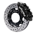 Picture of Wilwood 69-89 Porsche 911 Front Superlite Brake Kit 3-5in MT Drilled & Slotted Face - Black
