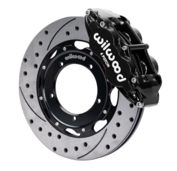 Picture of Wilwood 69-89 Porsche 911 Front Superlite Brake Kit 3-5in MT Drilled & Slotted Face - Black