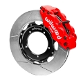 Picture of Wilwood 69-89 Porsche 911 Front Superlite Brake Kit 3-5in MT Slotted Face - Red
