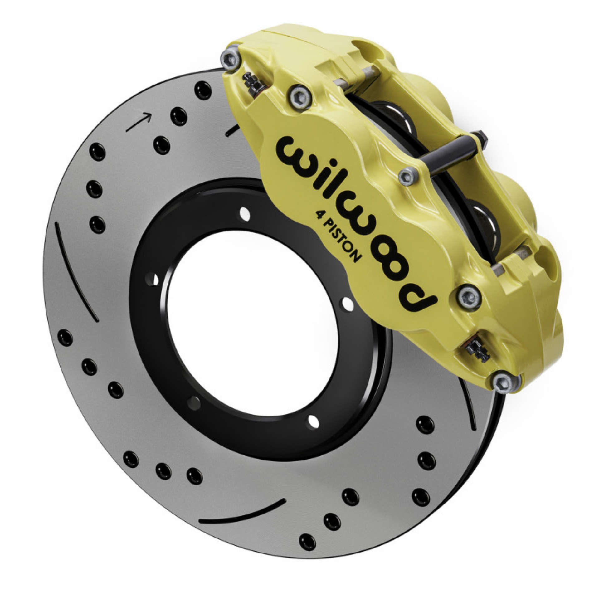 Picture of Wilwood 69-83 Porsche 911 Front Superlite Brake Kit 3-5in MT Drilled & Slotted - Yellow