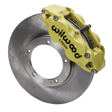 Picture of Wilwood 69-83 Porsche 911 Front Superlite Brake Kit 3-5in MT Plain Face - Yellow