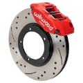 Picture of Wilwood 69-74 Porsche 911 Front Powerlite Brake Kit 3in MT Drilled & Slotted - Red