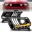Picture of ANZO 10-14 Ford Mustang LED Projector Headlights w-Sequential Light Tube NON HID Compatible