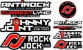 Picture of RockJock Sticker Pack Black Background