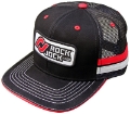 Picture of RockJock Retro Hat w- Stripes and Patch- Mesh Back Adjustable