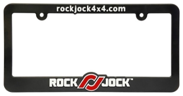Picture of RockJock License Plate Frame Black Plastic w- Red and White