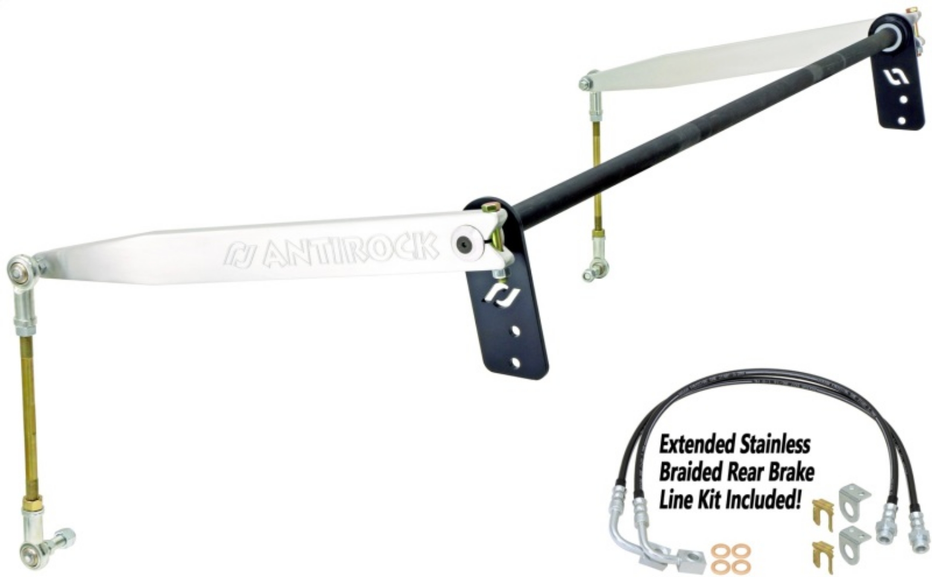 Picture of RockJock JK 4D Antirock Sway Bar Kit Rear Bolt-On Aluminum Arms