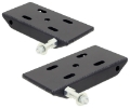 Picture of RockJock Jeep CJ Front HD Leaf Spring Plates w- Sway Bar Mounts Pair For 2in Springs