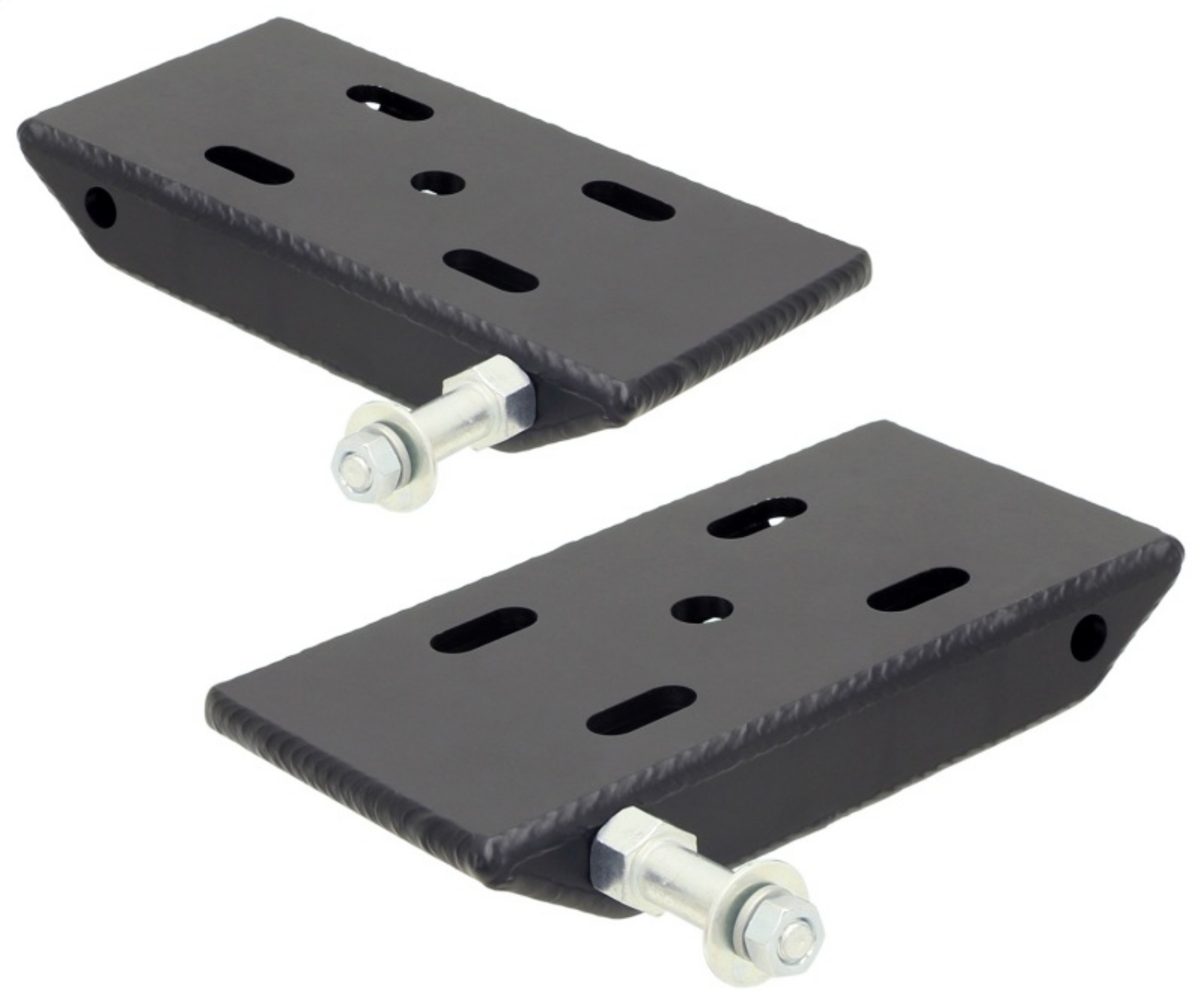 Picture of RockJock Jeep CJ Front HD Leaf Spring Plates w- Sway Bar Mounts Pair For 2in Springs