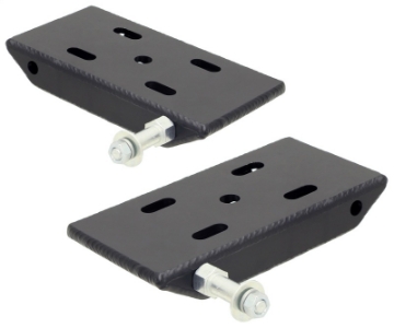 Picture of RockJock Jeep CJ Front HD Leaf Spring Plates w- Sway Bar Mounts Pair For 2in Springs