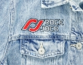 Picture of RockJock Jean Jacket w- Embroidered Logos Front and Back Blue Womens XL