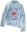 Picture of RockJock Jean Jacket w- Embroidered Logos Front and Back Blue Womens Medium