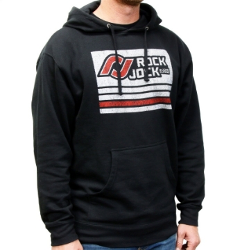 Picture of RockJock Hoodie Sweatshirt w- Distressed Logo Black Small Print on Front