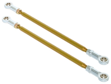 Picture of RockJock Antirock Sway Bar End Link Kit 15 1-2in Long Rods w- Heims and Jam Nuts Pair