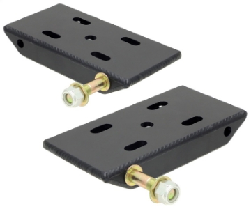 Picture of RockJock Jeep CJ Front HD Leaf Spring Plates w- Shock Mounts For 2in Springs