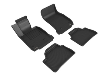 Picture of 3D Maxpider 12-19 BMW 1 Series Kagu Floor Mat- Black R1 R2