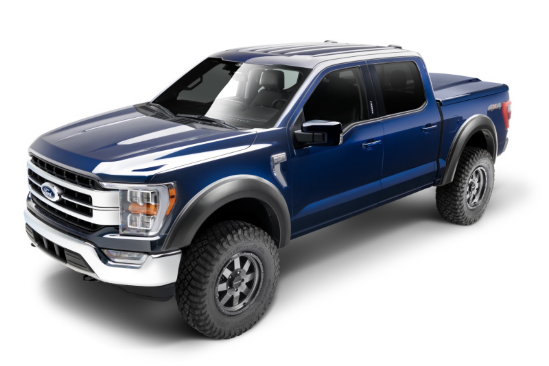 Picture of Bushwacker 2021 Ford F-150 Excl- Lightning Extend-A-Fender Style Flares 4pc - Black